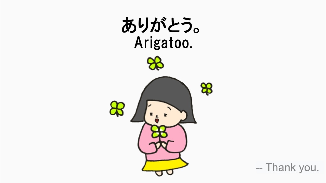 ありがとう Thank You How To Say In Japanese 日本語 英語 Nihongo Learning ふじことふじお Fujiko Fujio